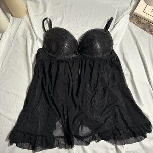 sequined bra lingerie top